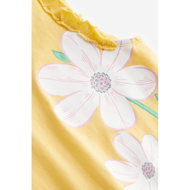 H&M SALE, Flowers Light Yellow Vest — gambar 4