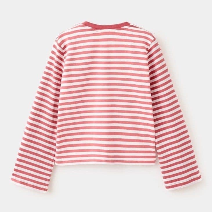 MANGO SALE, Daisy Ducks Stripe Pink Longsleeve Tshirt — gambar 5