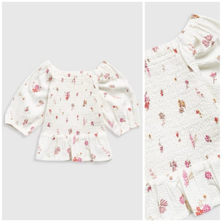 MOTHERCARE SALE, Floral White Woven Blouse