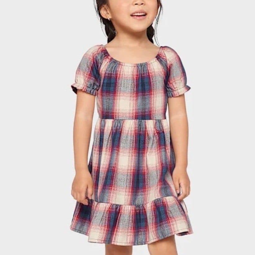 THE CHILDREN’S PALACE SALE, Checked Red Ruffle Dress
