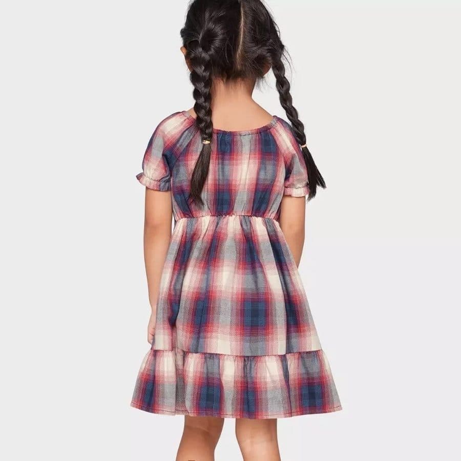 THE CHILDREN’S PALACE SALE, Checked Red Ruffle Dress — gambar 4
