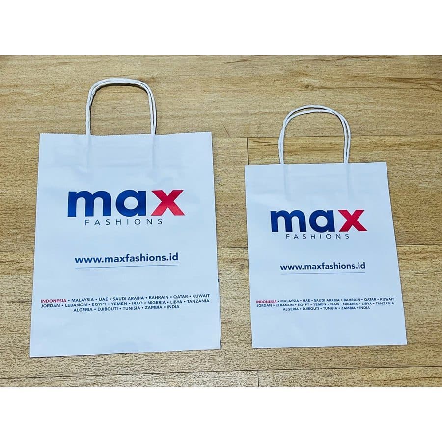 BACAPAPER BAG MAX, pembelian harus disertai dengan pembelian produk MAX